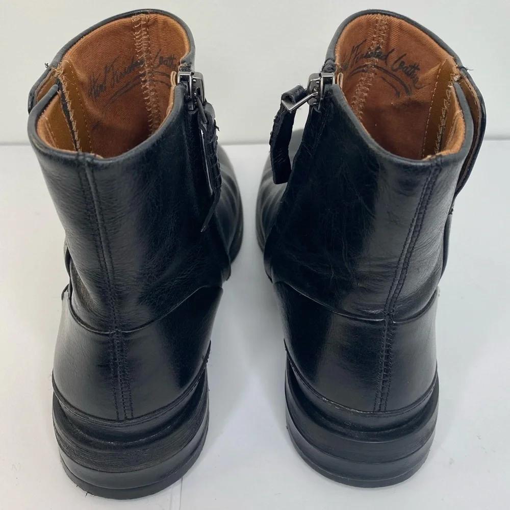 FRANCO SARTO Mist Black Leather Women's Boots